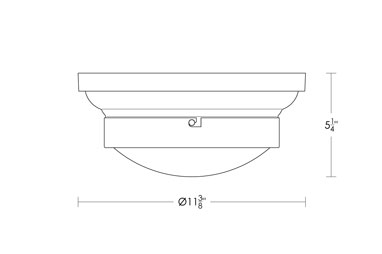 11 inch Semi-Dome